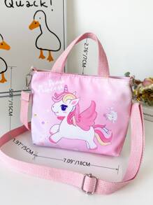 Bolso de mano y bandolera para adolescentes, adecuado para salidas diarias, viajes, compras y compras en la calle - Rosa - Ver 3