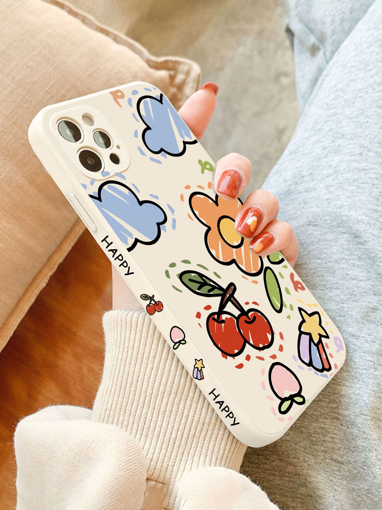 Mùa hè Hoa & In Apple Ốp lưng & bao da điện thoại Tương thích với iPhone - Nhiều màu - Xem 1