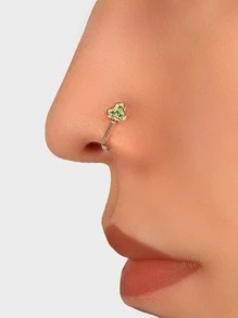 Trang trí hình học khối Zirconia tinh tế cho phụ nữ để trang trí hàng ngày - Vàng - Xem 1