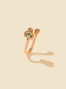 Trang trí hình học khối Zirconia tinh tế cho phụ nữ để trang trí hàng ngày - Vàng - Xem 2