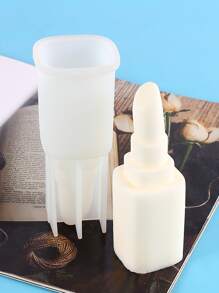 1pc Lipstick Shaped DIY Silicone Mold - White - View 6