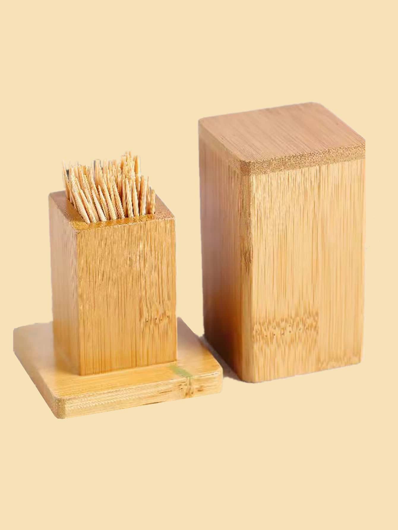 1 pieza Envase de moldadientes de bambú - Caqui - Ver 1