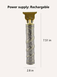 Hombres 1 pieza Broche de pelo recargable eléctrico - Bronce - Ver 4