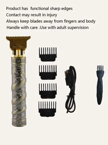 Hombres 1 pieza Broche de pelo recargable eléctrico - Bronce - Ver 5