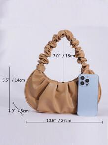 Ruched Bag - Yellow - View 9