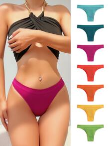 7件素色羅紋內褲 - 彩色 - 查看 6