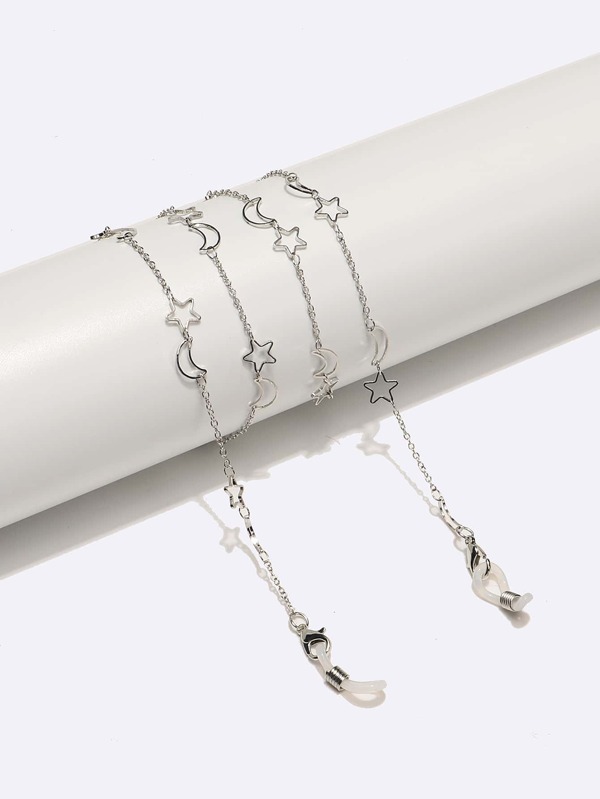 Party Star & Moon Decor Glasses Chain Glasses Accessories For Women