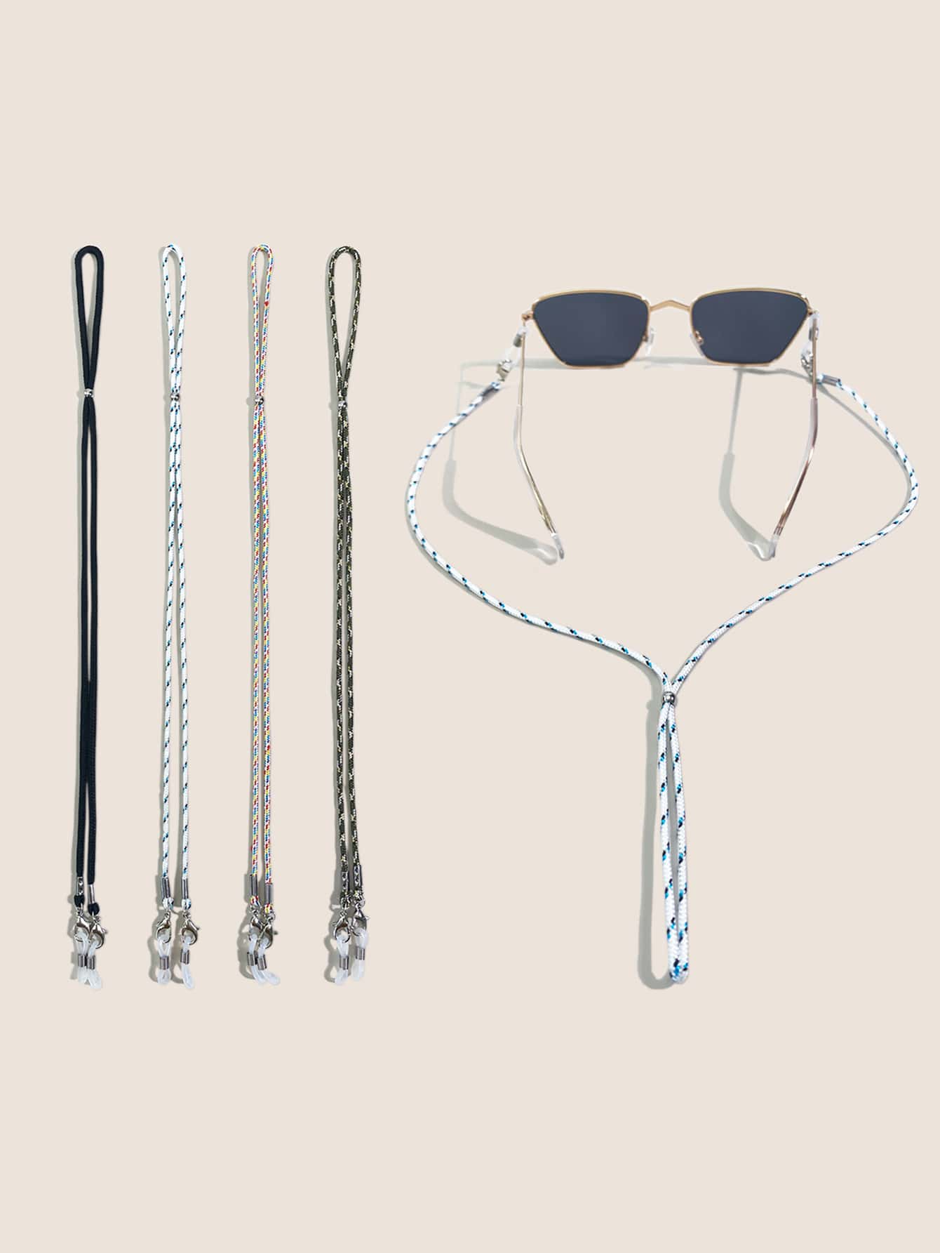 4 chiếc Kính tối giản Dây thừng - Nhiều màu - Xem 1