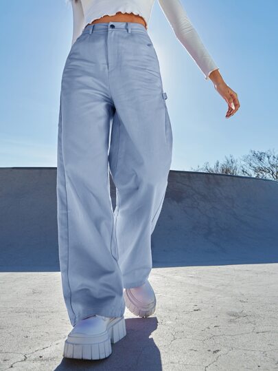 High Waist Wide Leg Pants