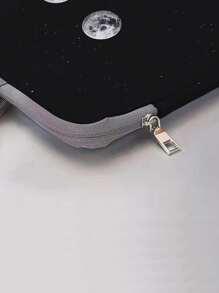 Bolso para ordenador 14 pulgadas con estampado de luna - Blanco y Negro - Ver 3