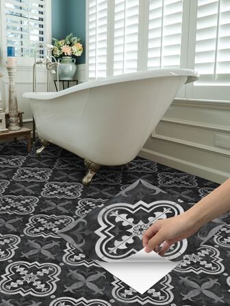 1 pieza Adhesivos para el suelo con estampado de dibujo