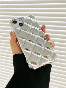 Funda para móvil de color metálico guateado - Plateado - Ver 4