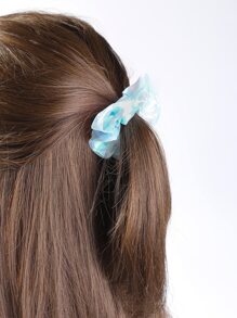 Cute 2pcs Holographic Mesh Scrunchie - Multicolor - View 5