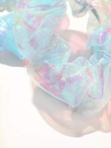 Cute 2pcs Holographic Mesh Scrunchie - Multicolor - View 6