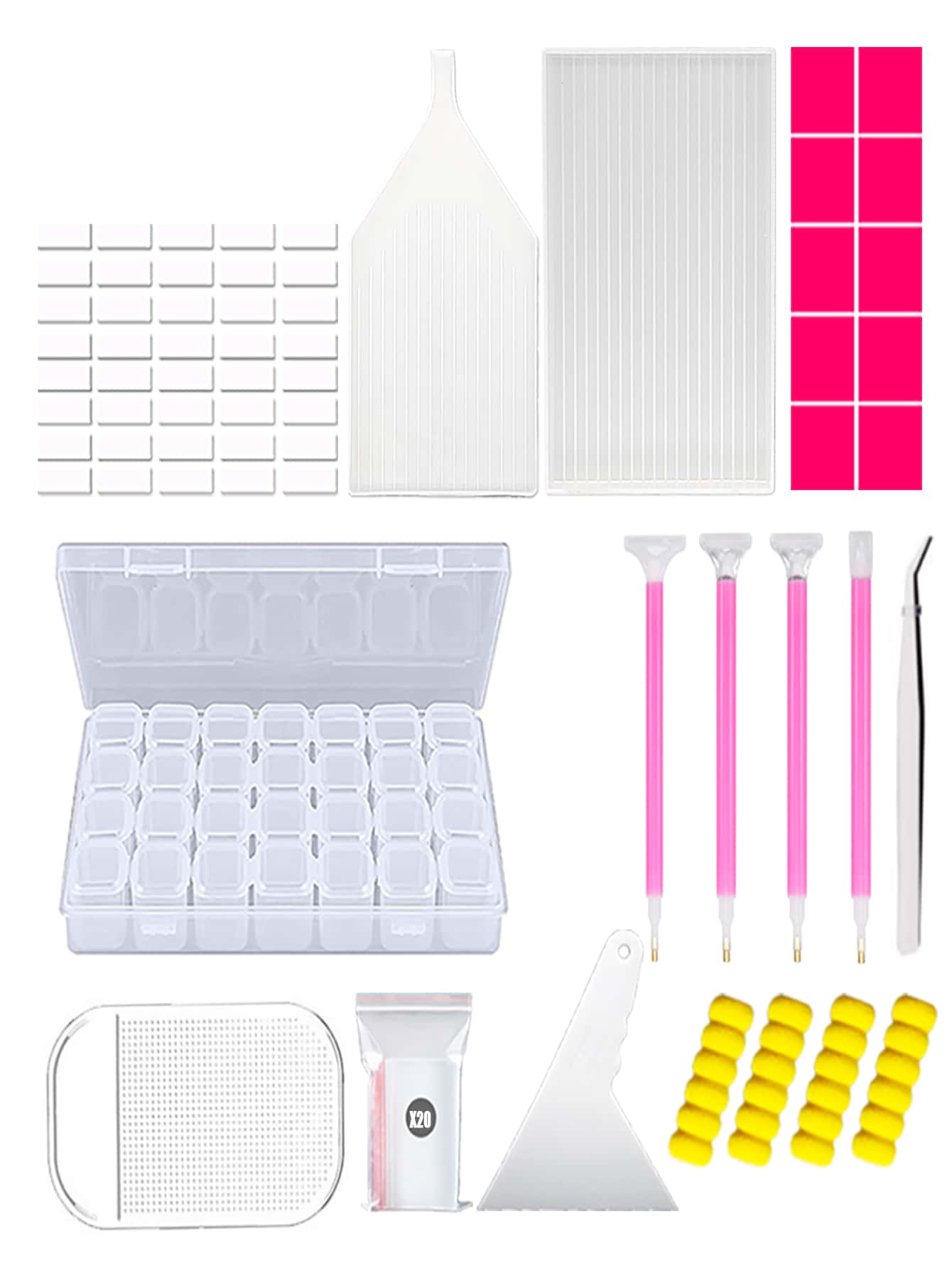 45入組DIY鑽石畫工具 - 彩色 - 查看 1