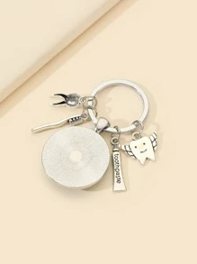 Bàn chải đánh răng & móc khóa vòng charm - Nhiều màu - Xem 2