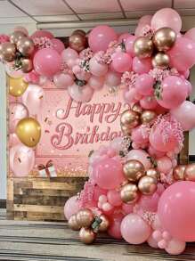 Birthday Party Decorative Background Cloth - Multicolor - View 4