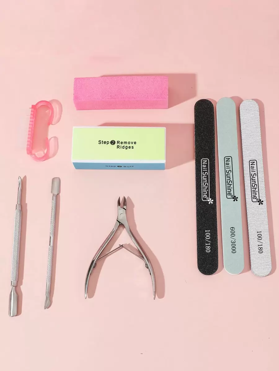 NailSunshine 9pcs Nail Art Set Nail Kits,Nail Supplies,Nail Tools,Nail Art Tools,Back To School,Nails,Nail Tools For Press On Nails - Multicolor - View 1