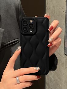 Funda acolchada para teléfono compatible con iPhone 11, iPhone 13, iPhone 14 Pro Max - Negro - Ver 1