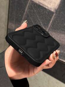 Funda acolchada para teléfono compatible con iPhone 11, iPhone 13, iPhone 14 Pro Max - Negro - Ver 3