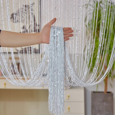 Màn cửa dây trang trí bằng pha lê
