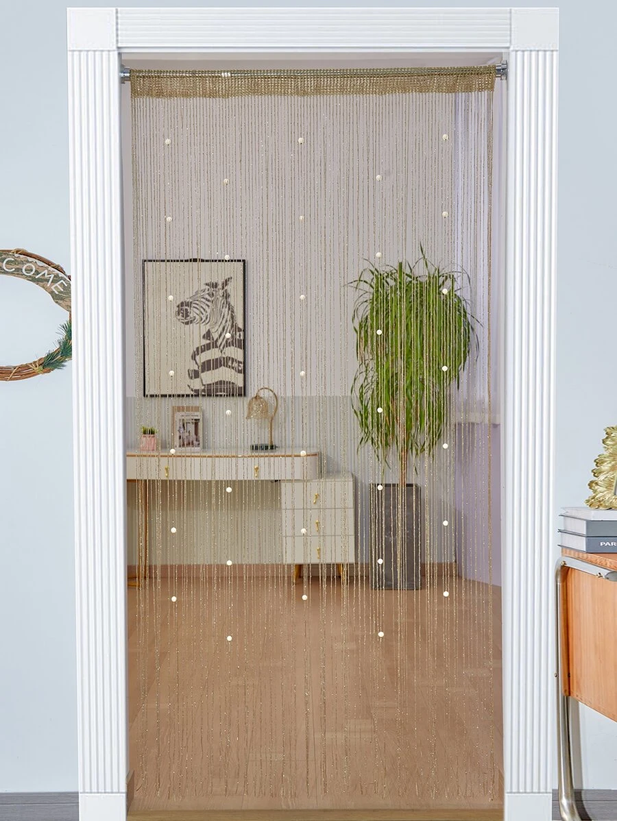 Cortina de puerta con diseño de perla - Champán - Ver 1