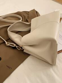 Bolso de mano con pliegues de estilo occidental, bolso de hombro cruzado