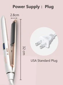 Plugging Hair Straightener - White - View 3