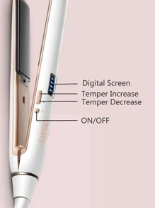 Plugging Hair Straightener - White - View 4