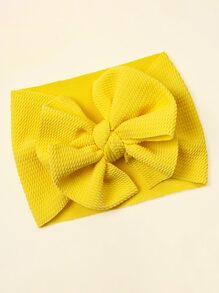 Baby Bow Decor Hair Band - Yellow - View 2