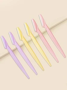 眉毛剃须刀，6 件吸盘包装多功能去角质工具，用于修剪和剃须美容眉毛剃须刀和塑形工具，适合女士和男士，配有精密盒子，3 种颜色可供选择。,化妆,便宜,房间装饰,梳妆台,旅行,卧室,化妆配件,眉毛剃须刀 - 彩色 - 查看 3