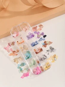 1 caja Decoración de arte de uñas con fragmentos de concha - Multicolor - Ver 1