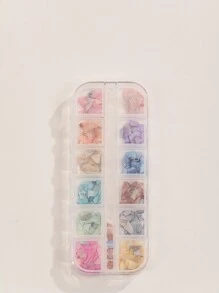 1 caja Decoración de arte de uñas con fragmentos de concha - Multicolor - Ver 2