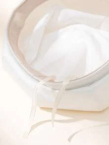 Faux Pearl Flower Decor Beret