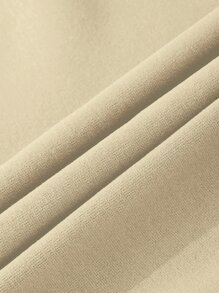 Manfinity Dauomo Men Kangaroo Pocket Drawstring Thermal Hoodie - Apricot - View 4