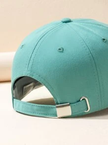 1 Miếng Y2K Phong cách Không giới tính In Họa tiết Hoa hồng Chống nắng Mũ bóng chày Thích hợp Đối với Mặc hàng ngày In Mùa Xuân Và Mùa thu - Màu xanh Bạc hà - Xem 3