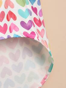 1pc Heart Print Pet Tee - Multicolor - View 4