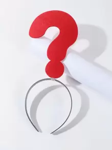 Question Mark Decor Costume Headband Halloween - Multicolor - View 1
