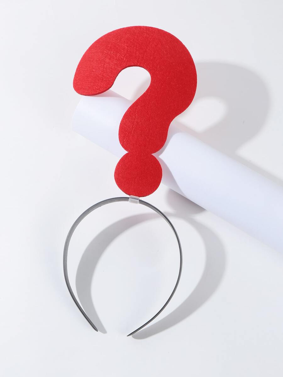 Question Mark Decor Costume Headband SHEIN USA