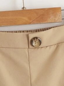 SHEIN 青少年男孩倾斜口袋恐龍印花短裤