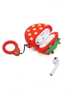 可爱夏季 3D 草莓卡通硅胶耳机盒适用于 Airpods 1/2/3/Pro - 彩色 - 查看 3