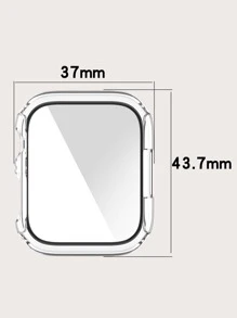 Funda simple compatible con Apple Watch Series 7 - transparente - Ver 3