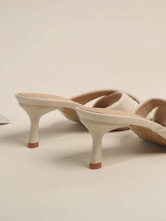 女士高跟凉鞋，性感方头，夏季舒适透气