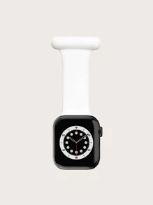 Dây đeo đồng hồ silicone Nurse Pin tương thích với Apple Watch - trắng - Xem 1