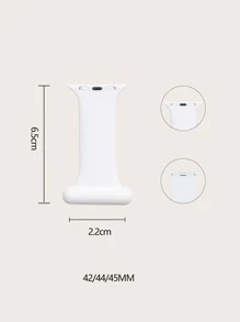 Dây đeo đồng hồ silicone Nurse Pin tương thích với Apple Watch - trắng - Xem 5
