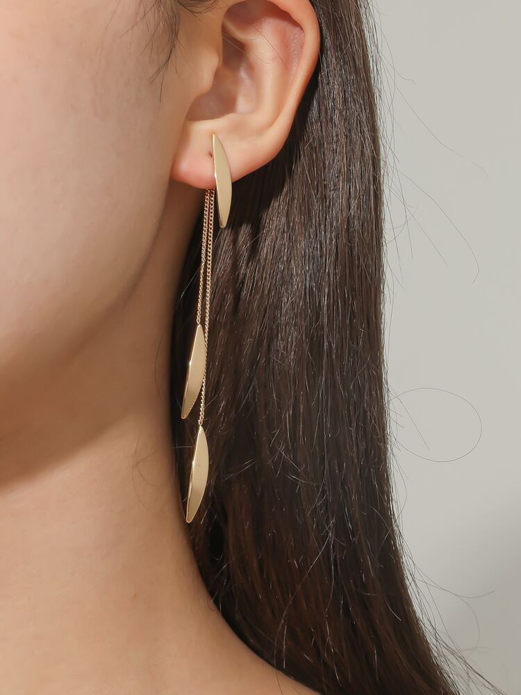 Leaf Decor Earring Jackets