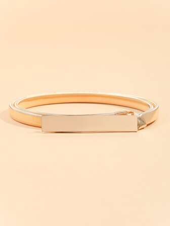 Cadena elástica de metal minimalista y de moda para la cintura, adecuada para combinar con vestidos de verano, de vuelta al colegio, otoño y Halloween