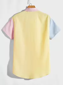 Manfinity VCAY Men Vertical Striped Polo Neck Shirt - Multicolor - View 2