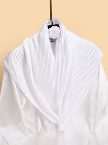 1 Stück plissierter einfarbiger Schal Damen großer quadratischer Schal minimalistisches Bandana, Haarband, Stirnband, ideal um Ihren Look aufzuwerten
