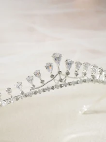 con diseño de diamante de imitación nupcial - Plateado - Ver 3